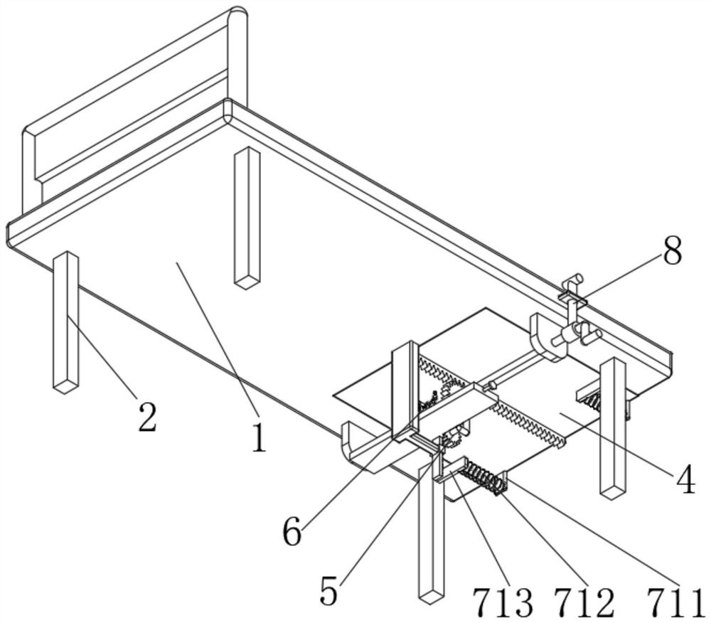 Tumour intervention postoperative nursing device and nursing sickbed