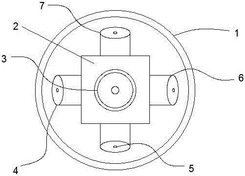 Camera with automatic rotating device