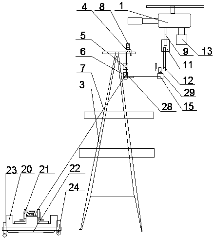 Safety anti-falling device for rod climbing working for power transmission line