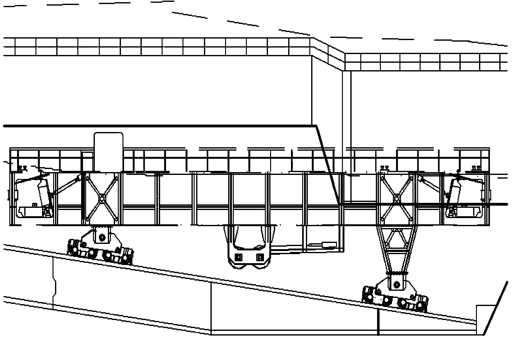 Control system and control method suitable for enabling inclined frame car of inclined ship lift to stably pass through hump