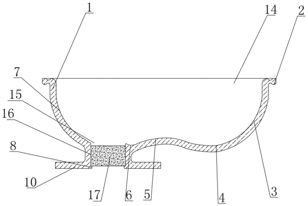 A special-shaped sprue cup for high-temperature alloy casting and its forming method