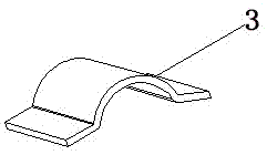 Strengthened arc-blended-plate-structure supporting leg