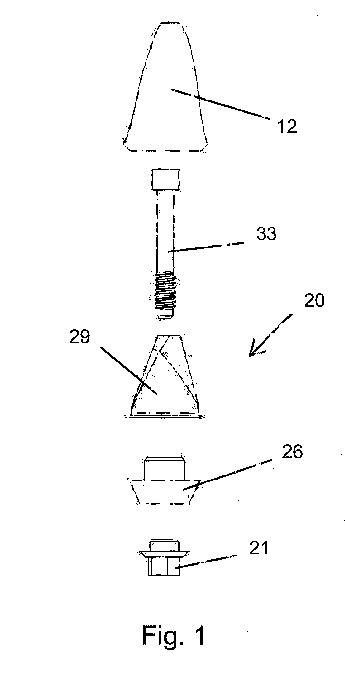 Abutment assembly for dental implants