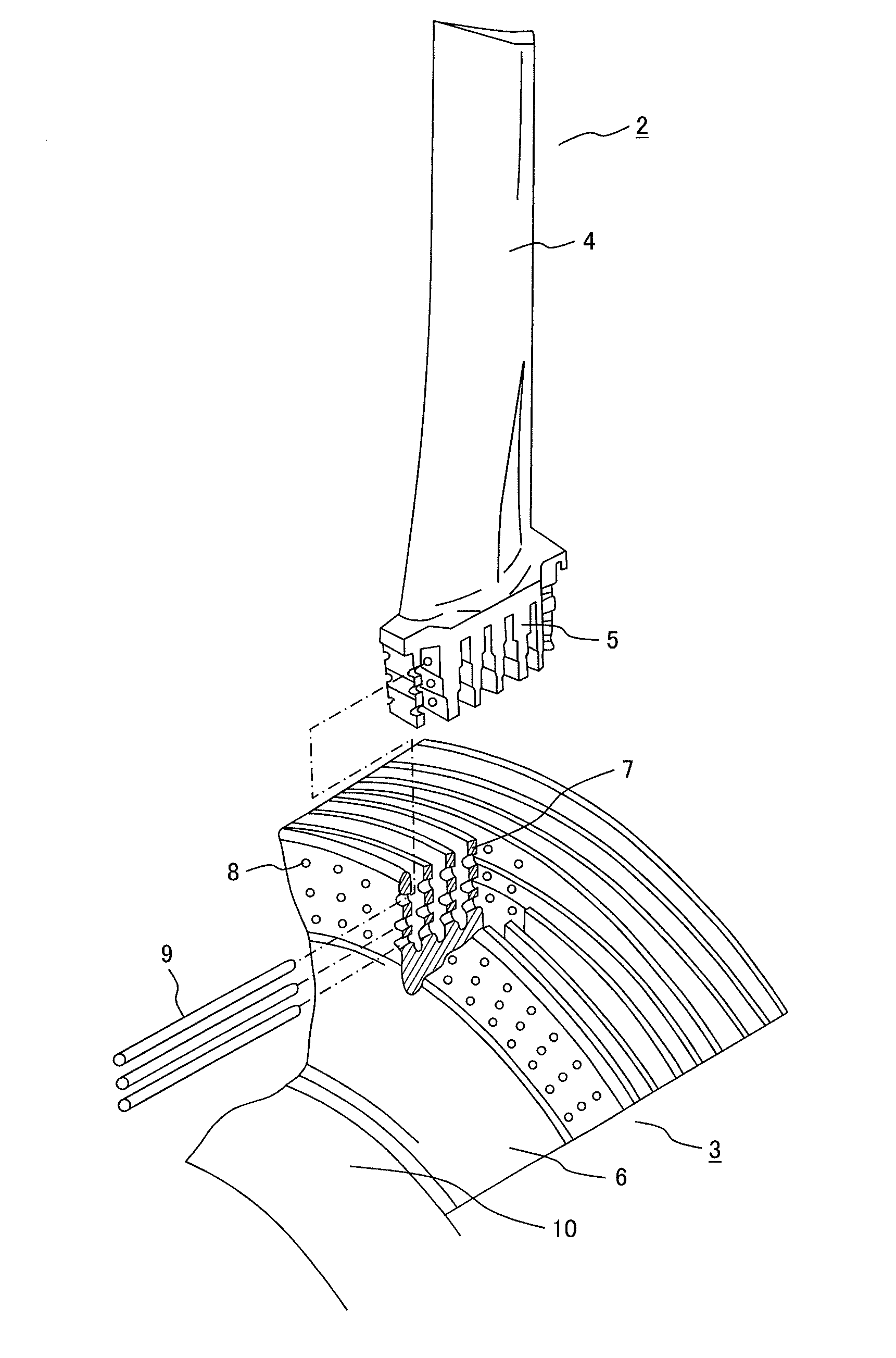Method for Manufacturing Multi-Finger Pinned Root for Turbine Blade Attached to Turbine Rotor and Turbine Blade