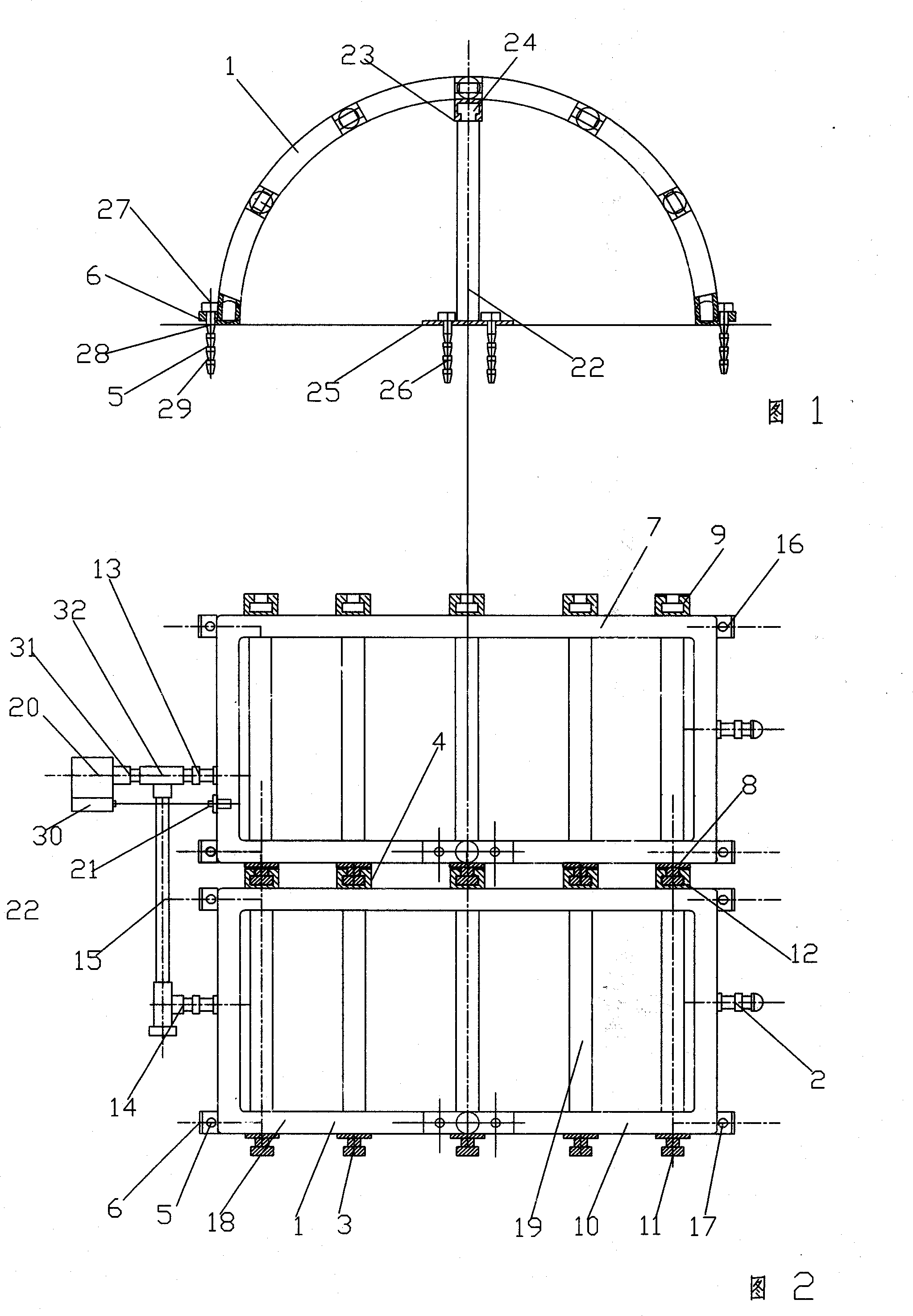 Inflation tube framework for greenhouse