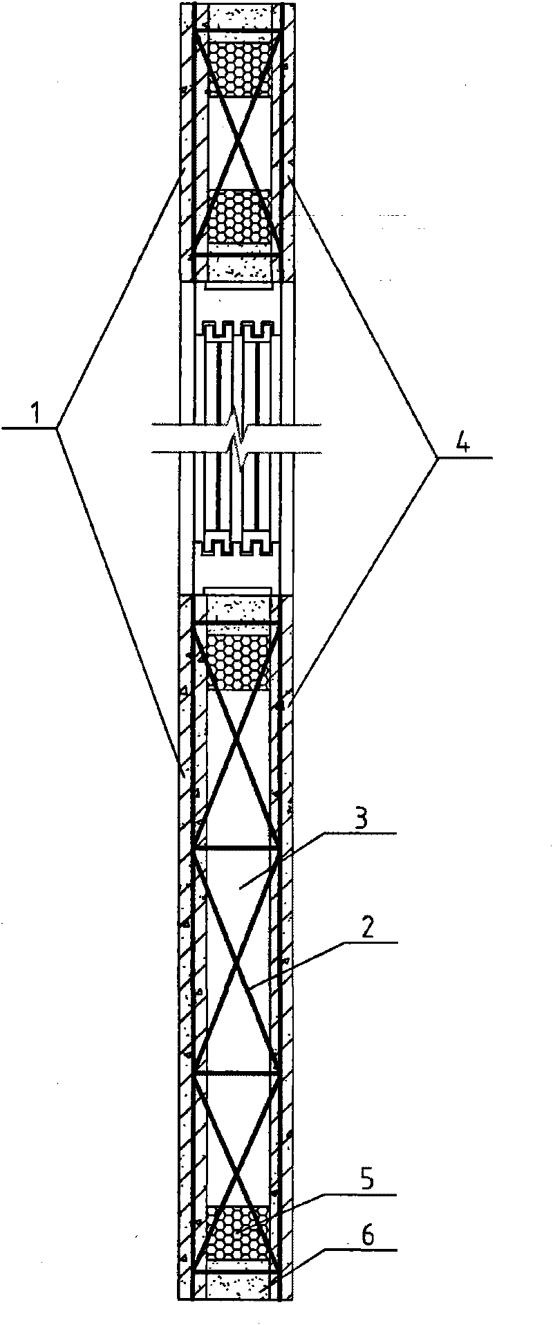 Hollow insulation cladding panel using steel wire mesh frame and concrete and preparation method thereof