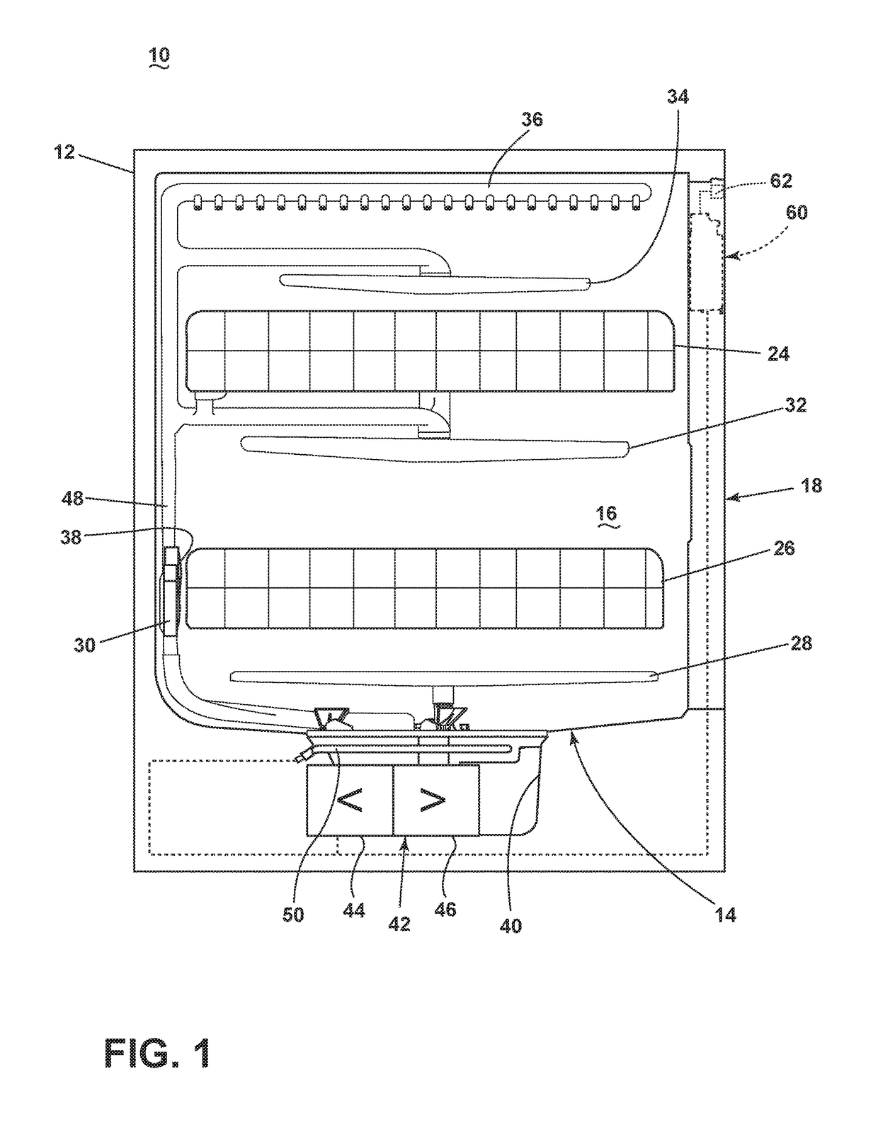 Method of using high velocity water to remove puddling in a dishwasher