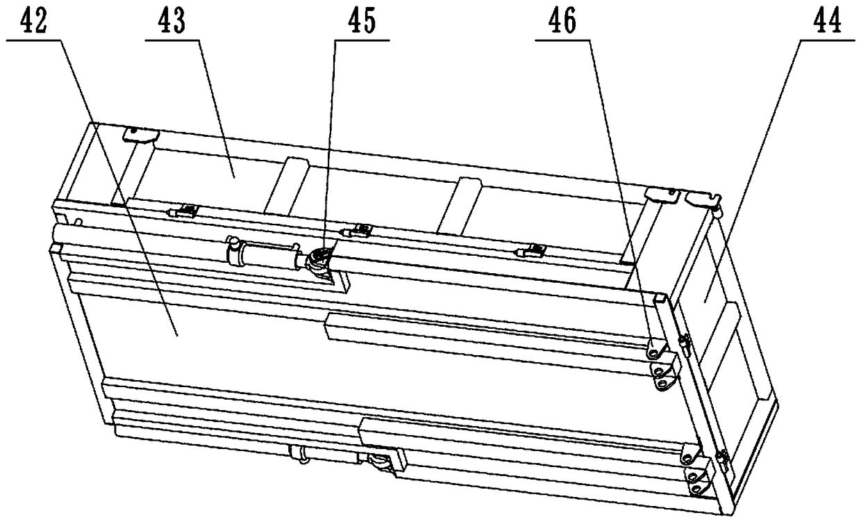 High-position push-type self-unloading device for rubber-tyred vehicles