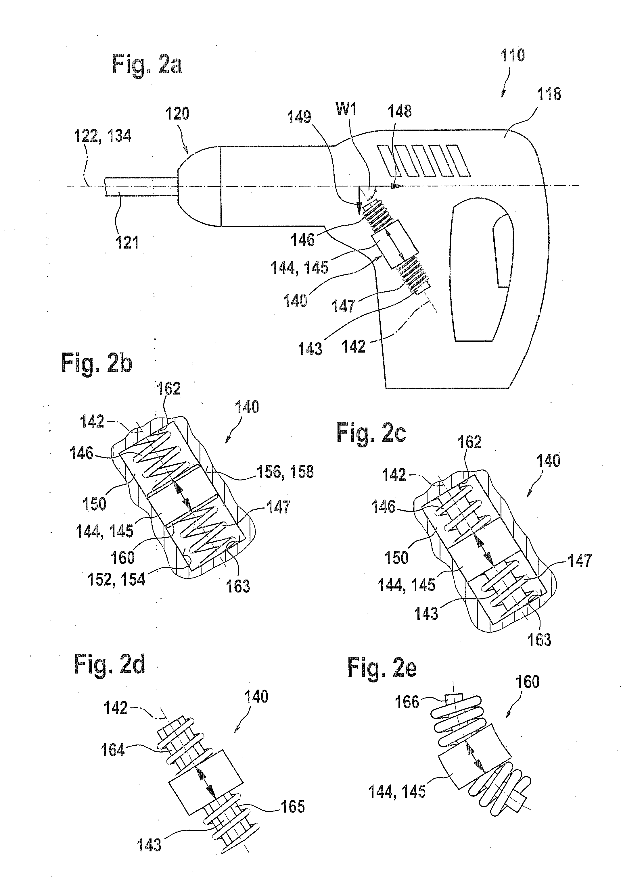 Hand-held power tool, particularly a drilling and/or chisel hammer, having a damper unit