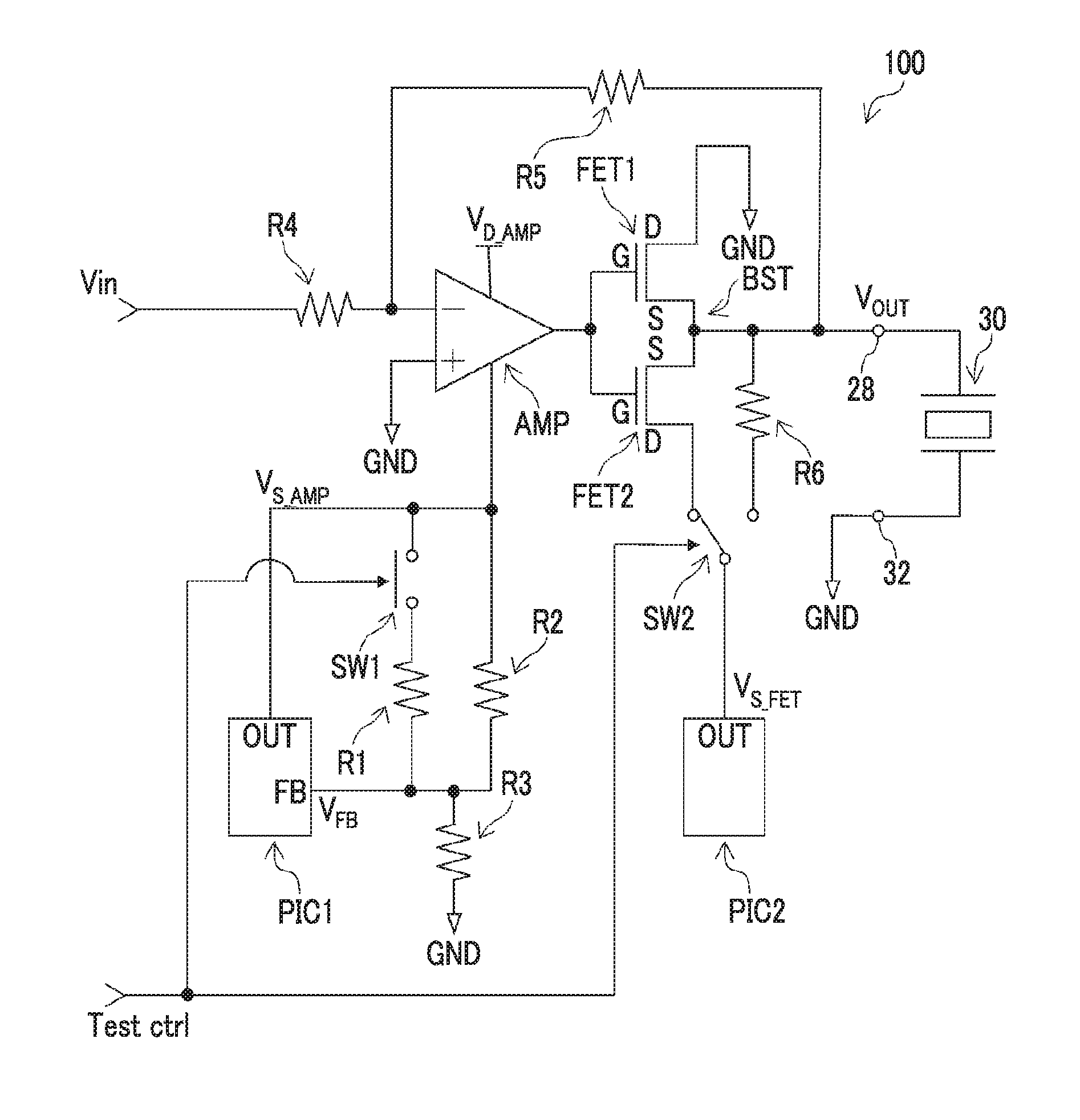 Piezoelectric element drive circuit and state detection method, and image recording device
