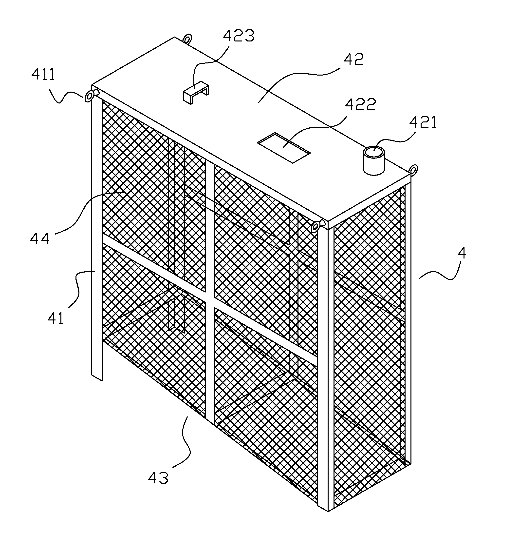 Filtration separation method for waste resin containing highly radioactive uranium powder and device thereof