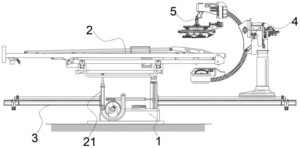 Angiocardiography device for the department of cardiology