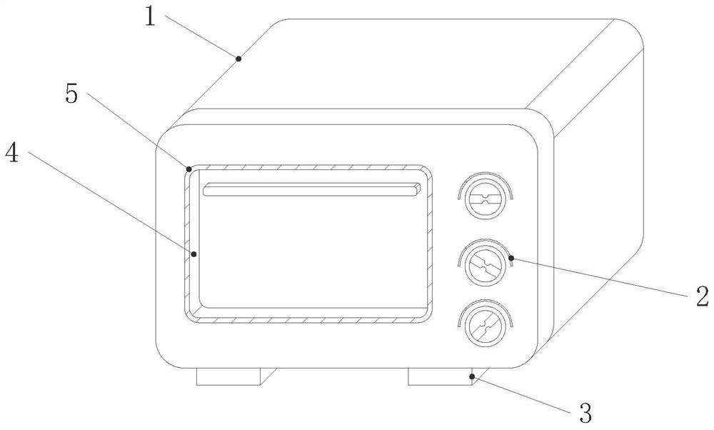 Baking oven for producing bread