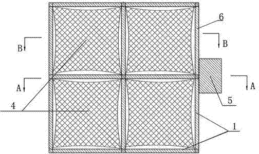 Fish raft net cage prepared from steel material
