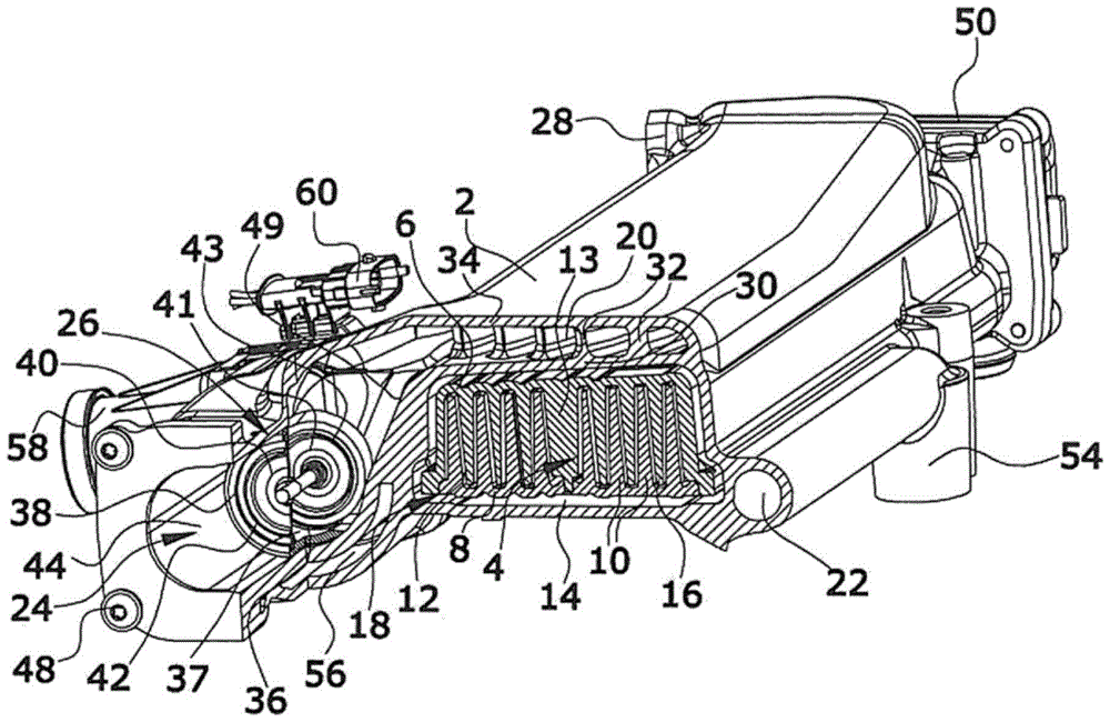 Exhaust gas recirculation modules for internal combustion engines