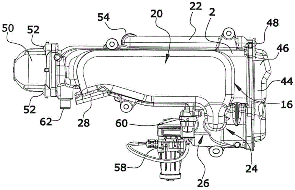 Exhaust gas recirculation modules for internal combustion engines