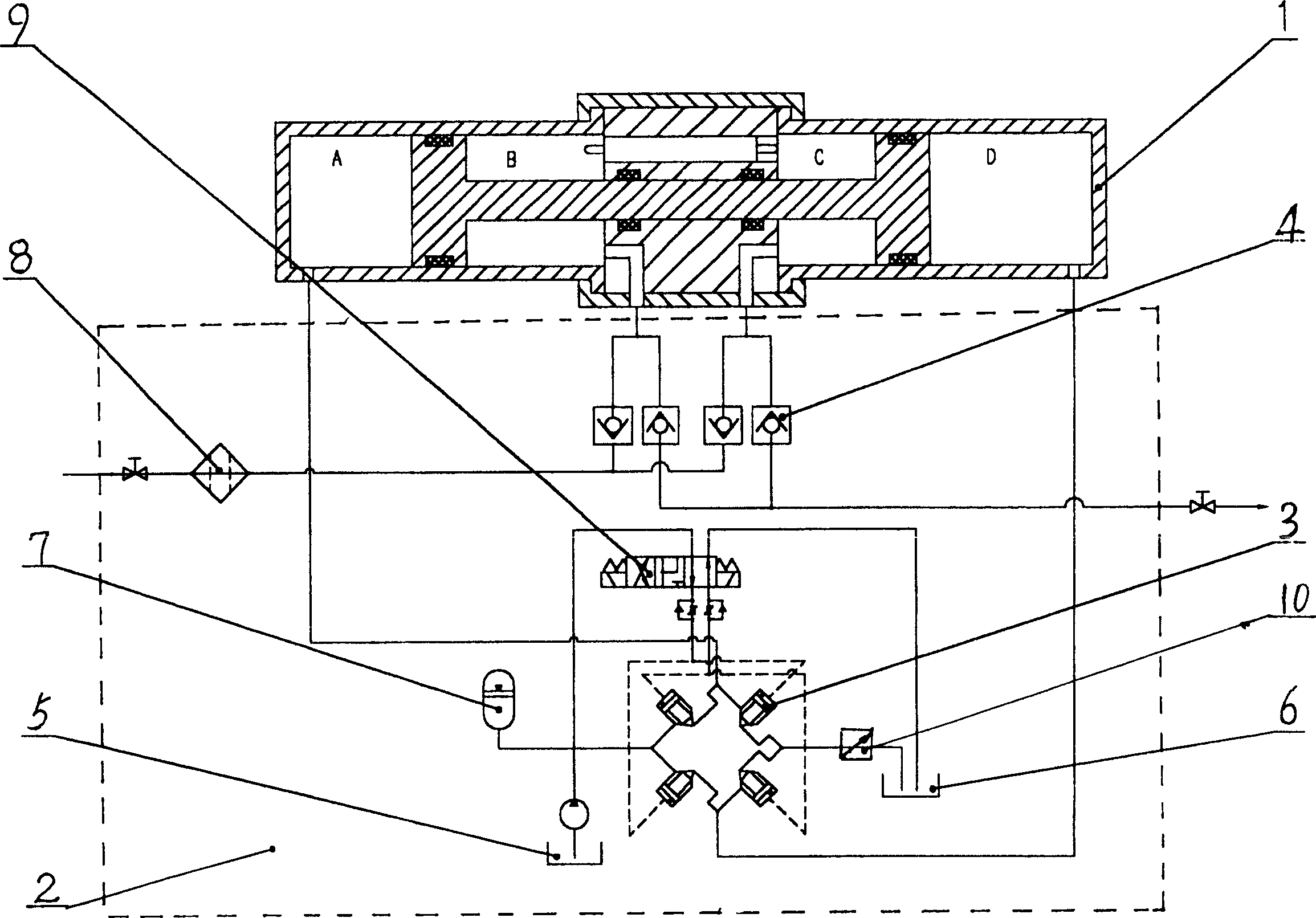 Boosting water injector for oil field