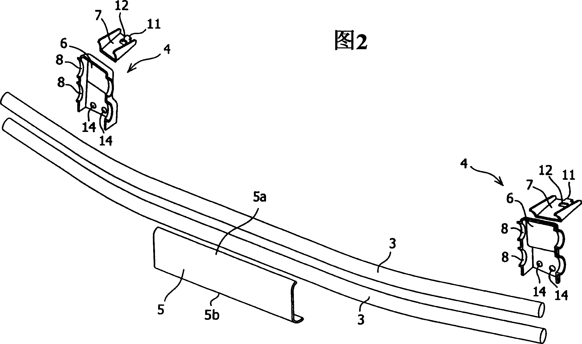 Mounting structure of bumper beam