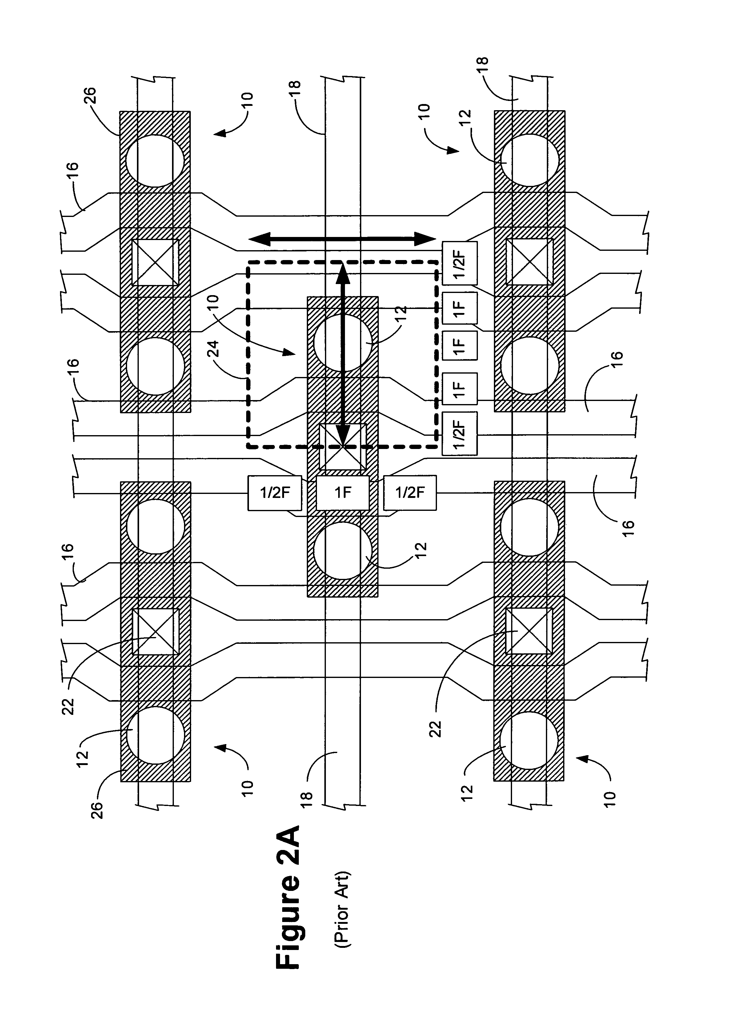 6F2 DRAM cell design with 3F-pitch folded digitline sense amplifier