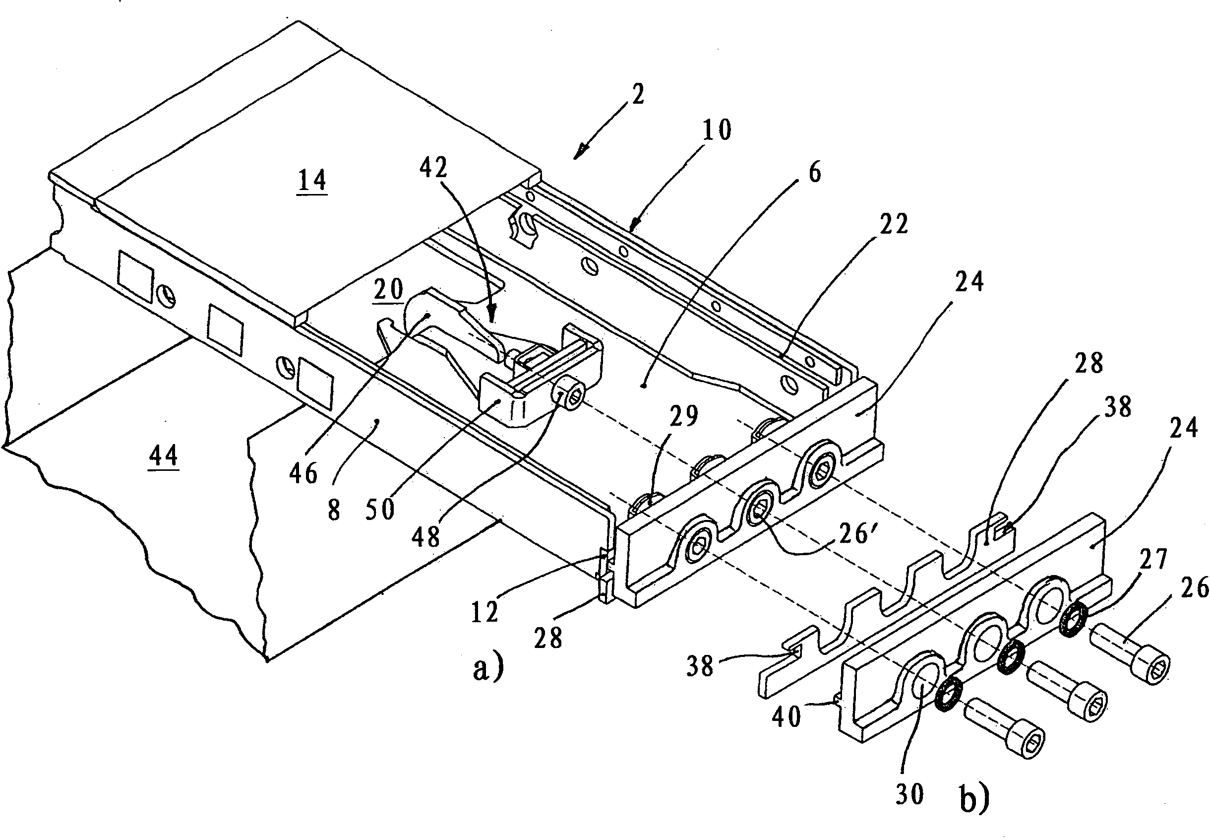 Grate plate arrangement