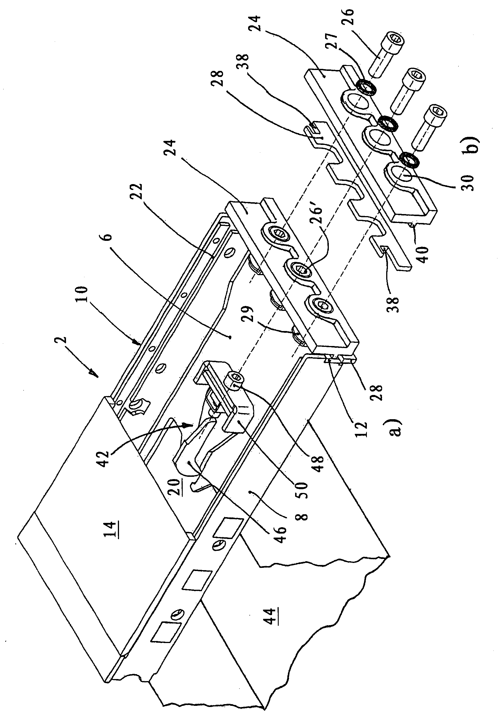 Grate plate arrangement