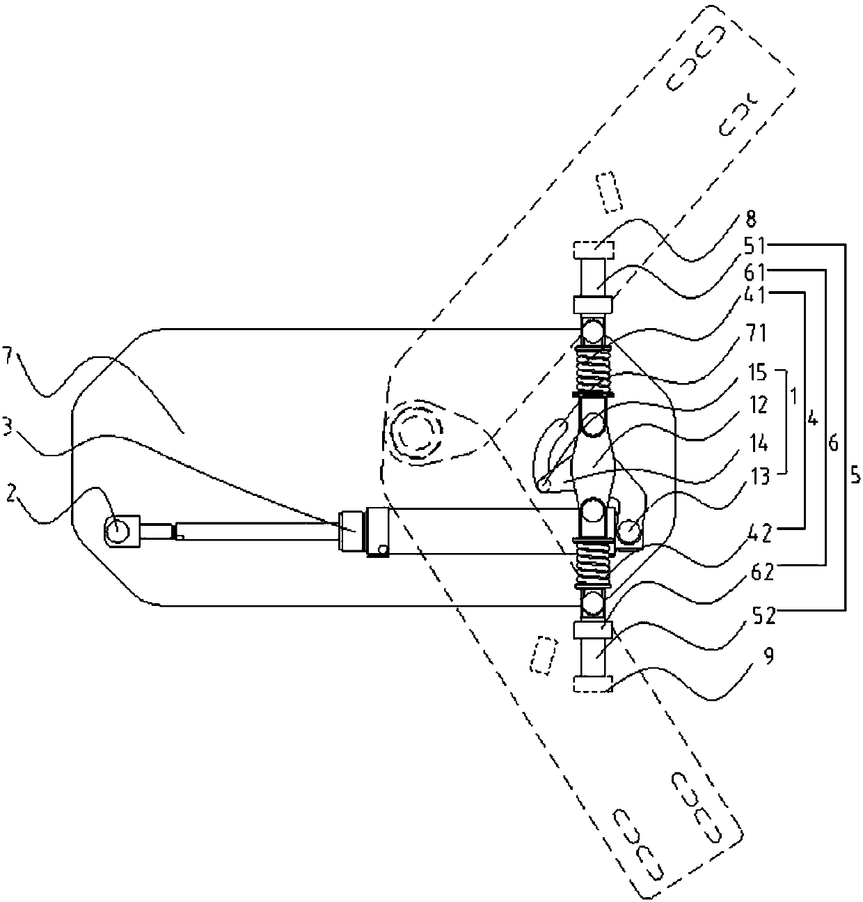 Railway vehicle fairing, railway vehicle opening-closing mechanism and self-locking mechanism