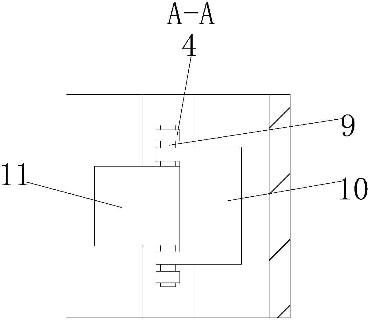 V-shaped sheet metal part punch forming device