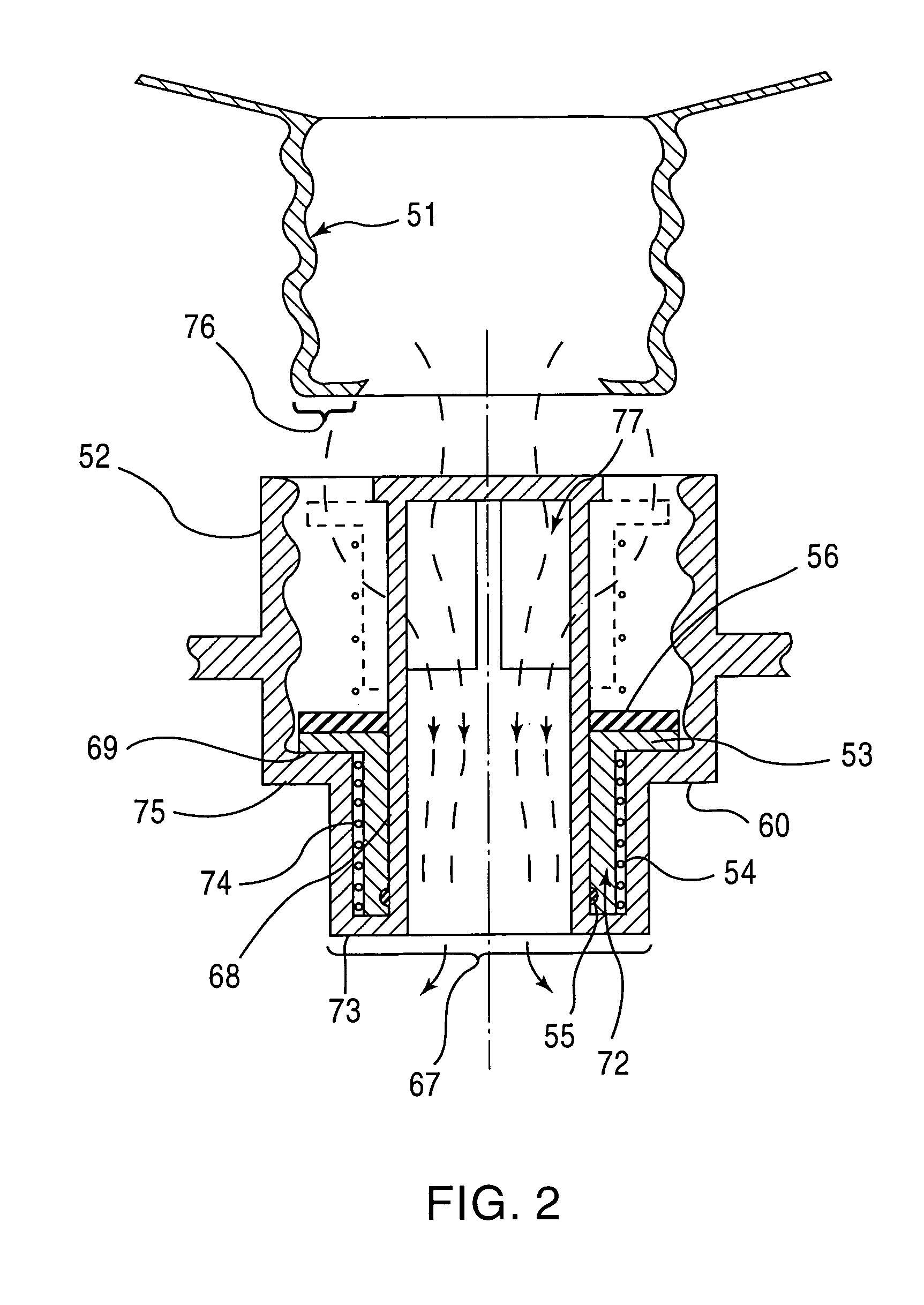Self-sealing protection filter port