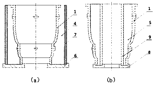 A titanium alloy thin-wall shell billet finishing mold and processing method thereof