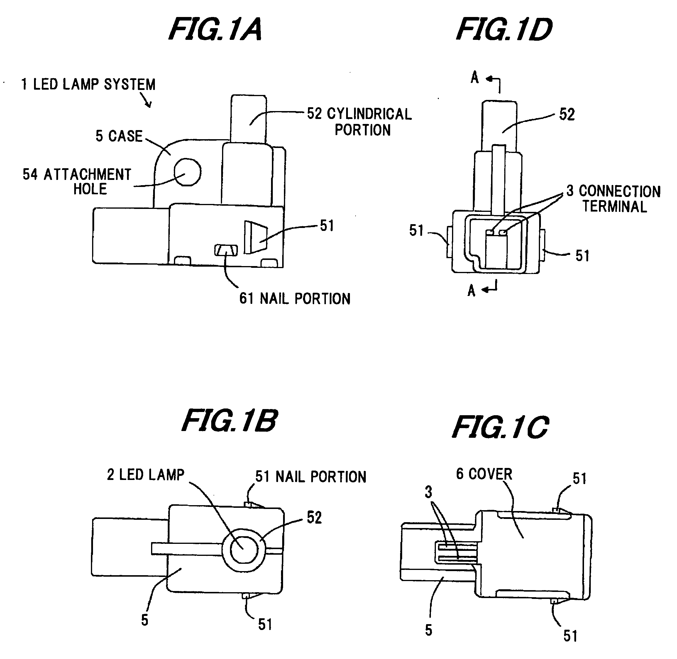 Led lamp system and method of making same