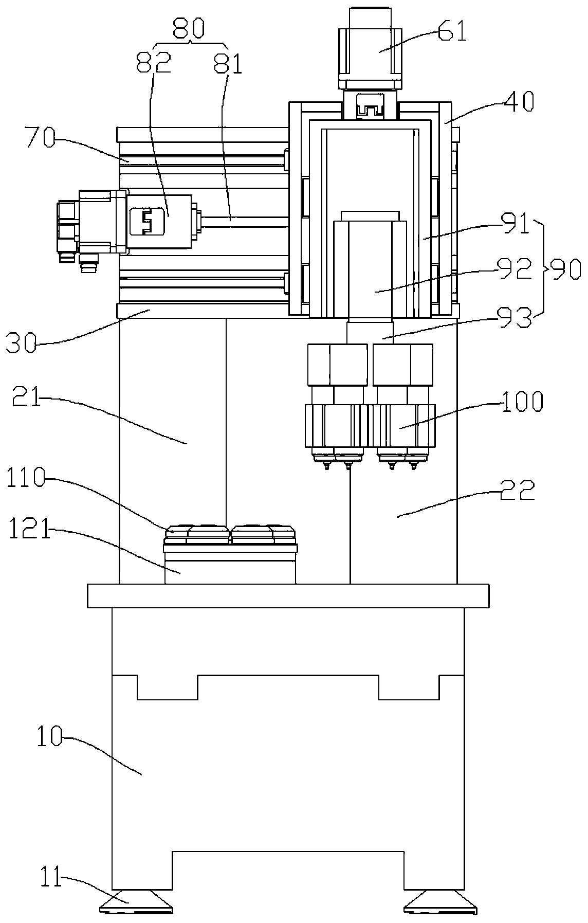 Multi-spindle glass machining center