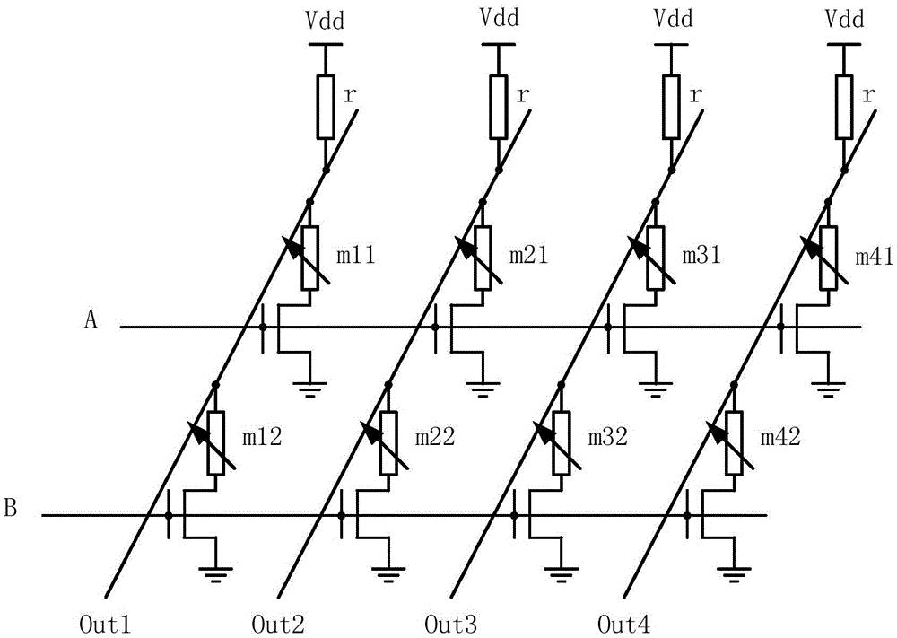 A 1t1r array applied in fpga based on rram and its manufacturing method