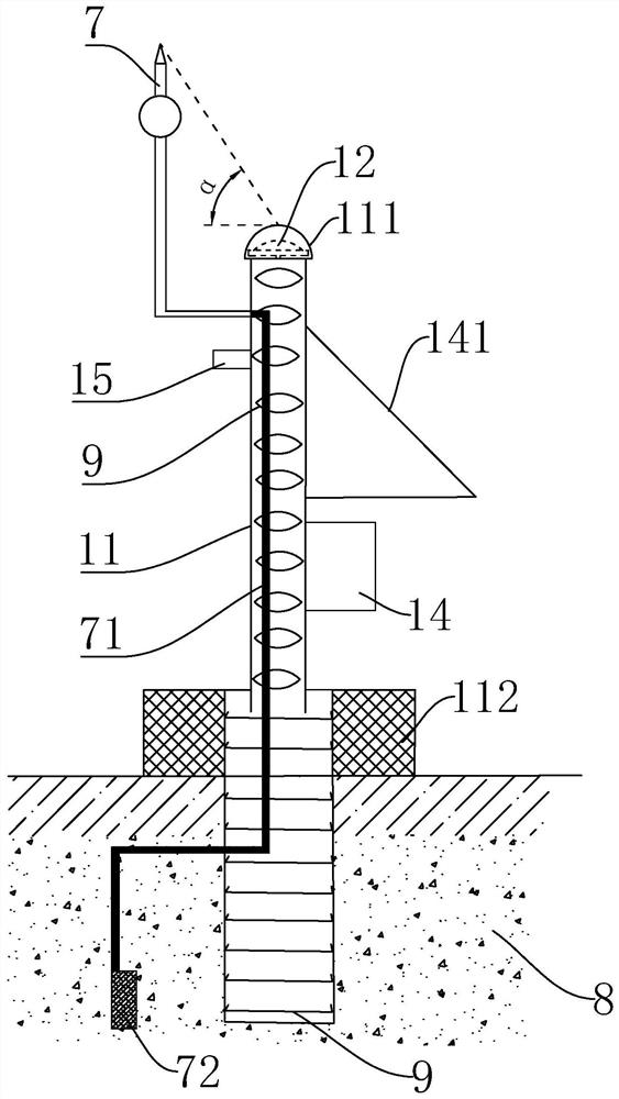 Mine ground surface settlement monitoring system