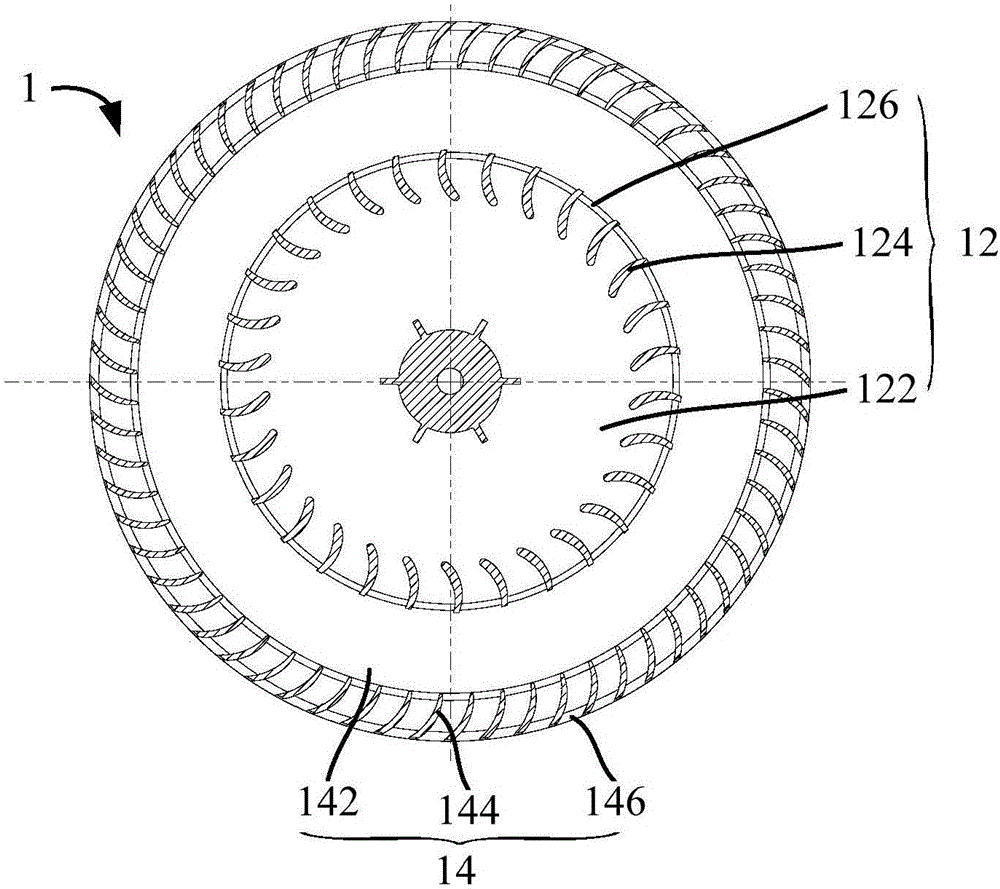 Centrifugal wind wheel, combined centrifugal wind wheel and air conditioner