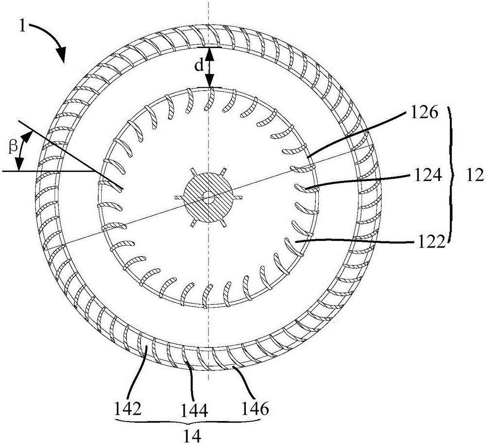 Centrifugal wind wheel, combined centrifugal wind wheel and air conditioner