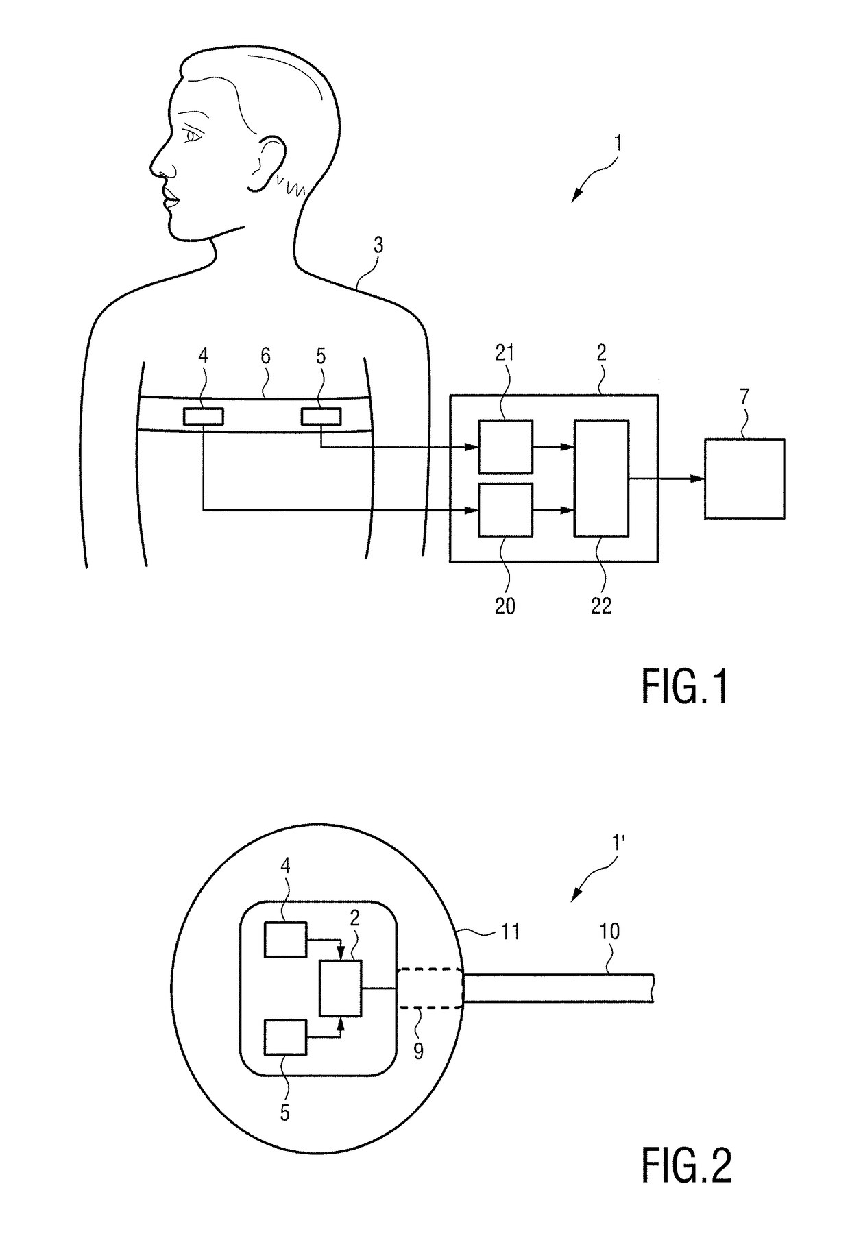 Device, system and method for detecting a cardiac and/or respiratory disease of a subject