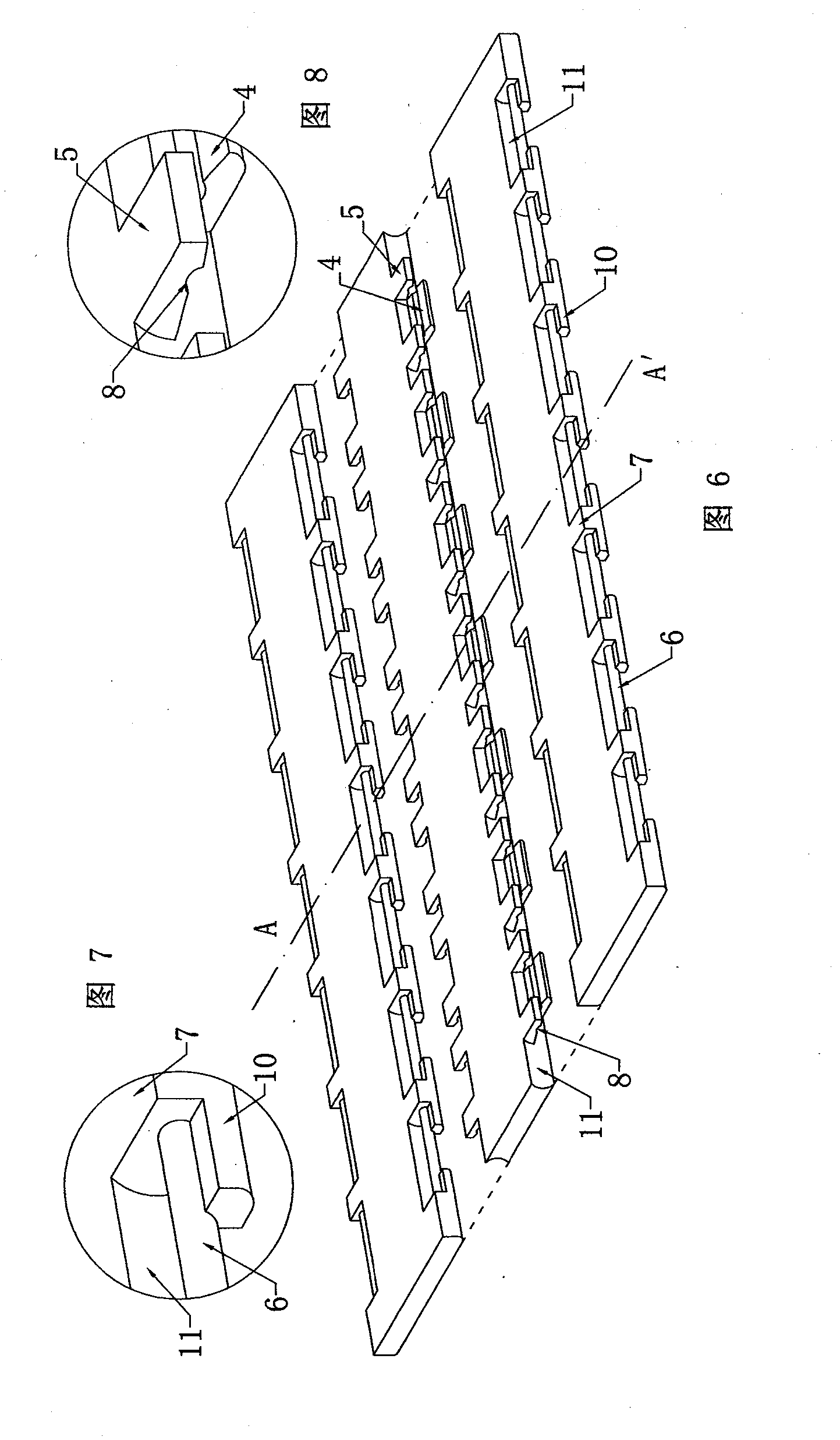 Appliances with clamping-interlinking-replicating structure