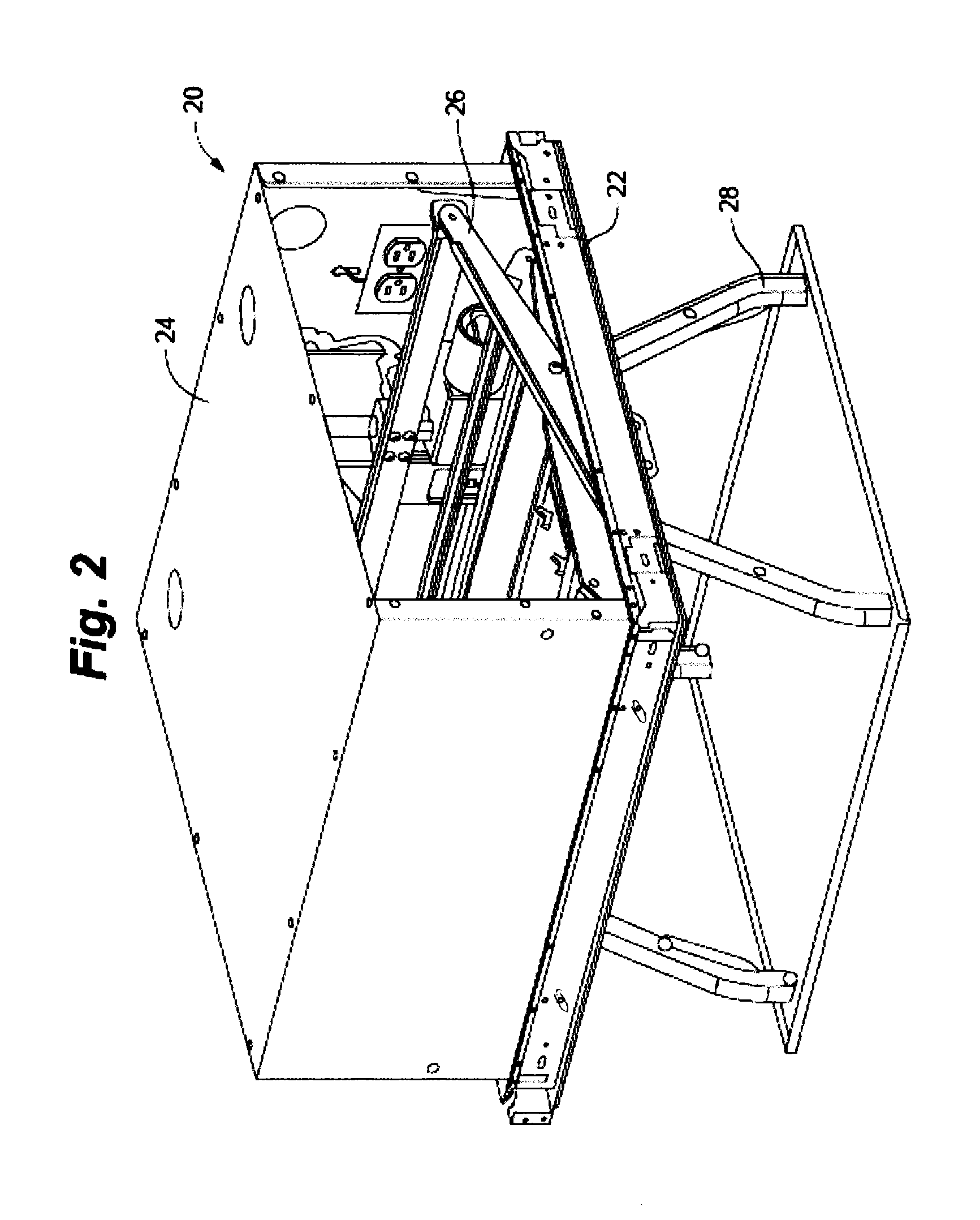 Projector mount and method and system for installing a device in a suspending ceiling