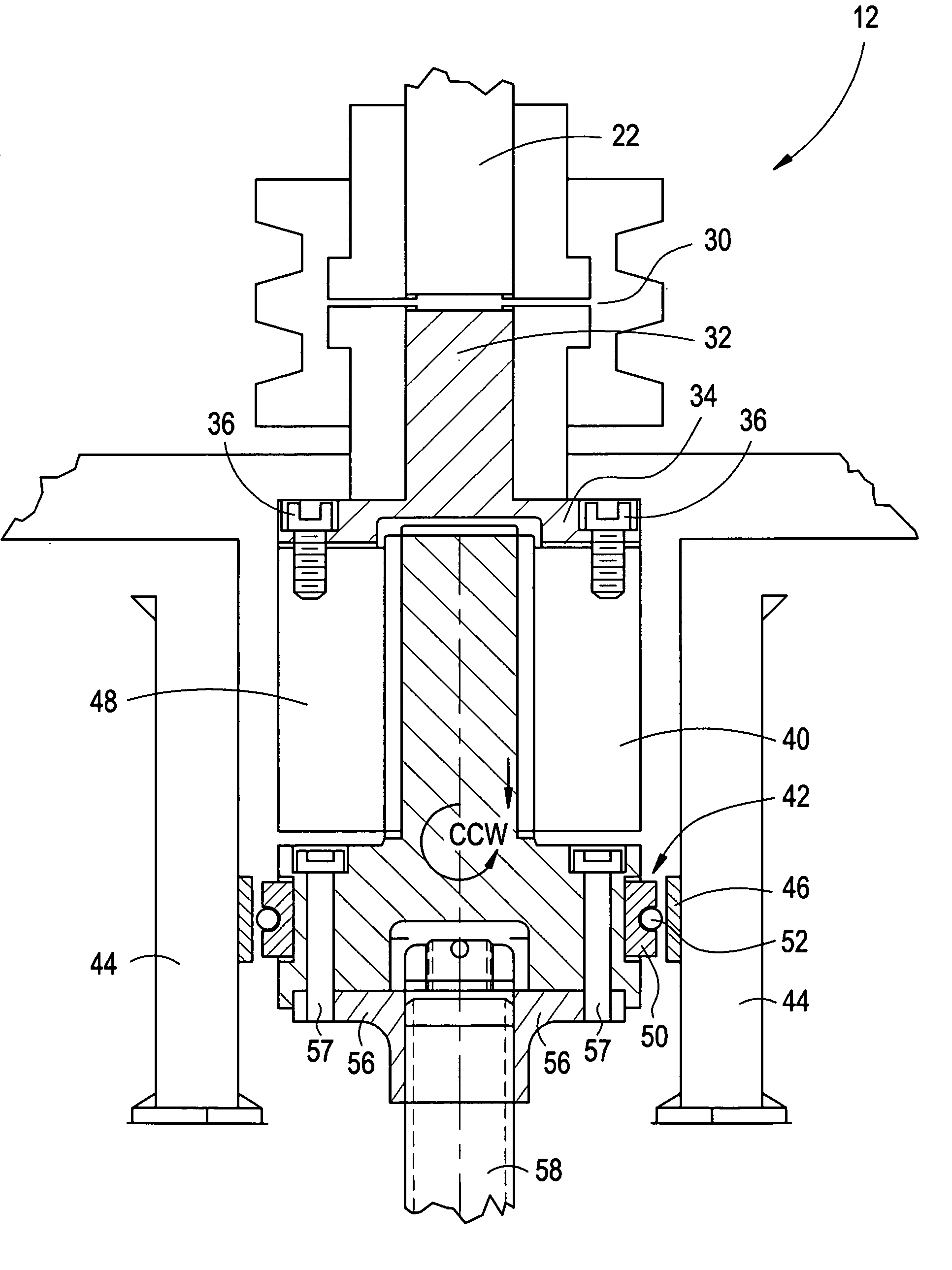 Turning gear drive system