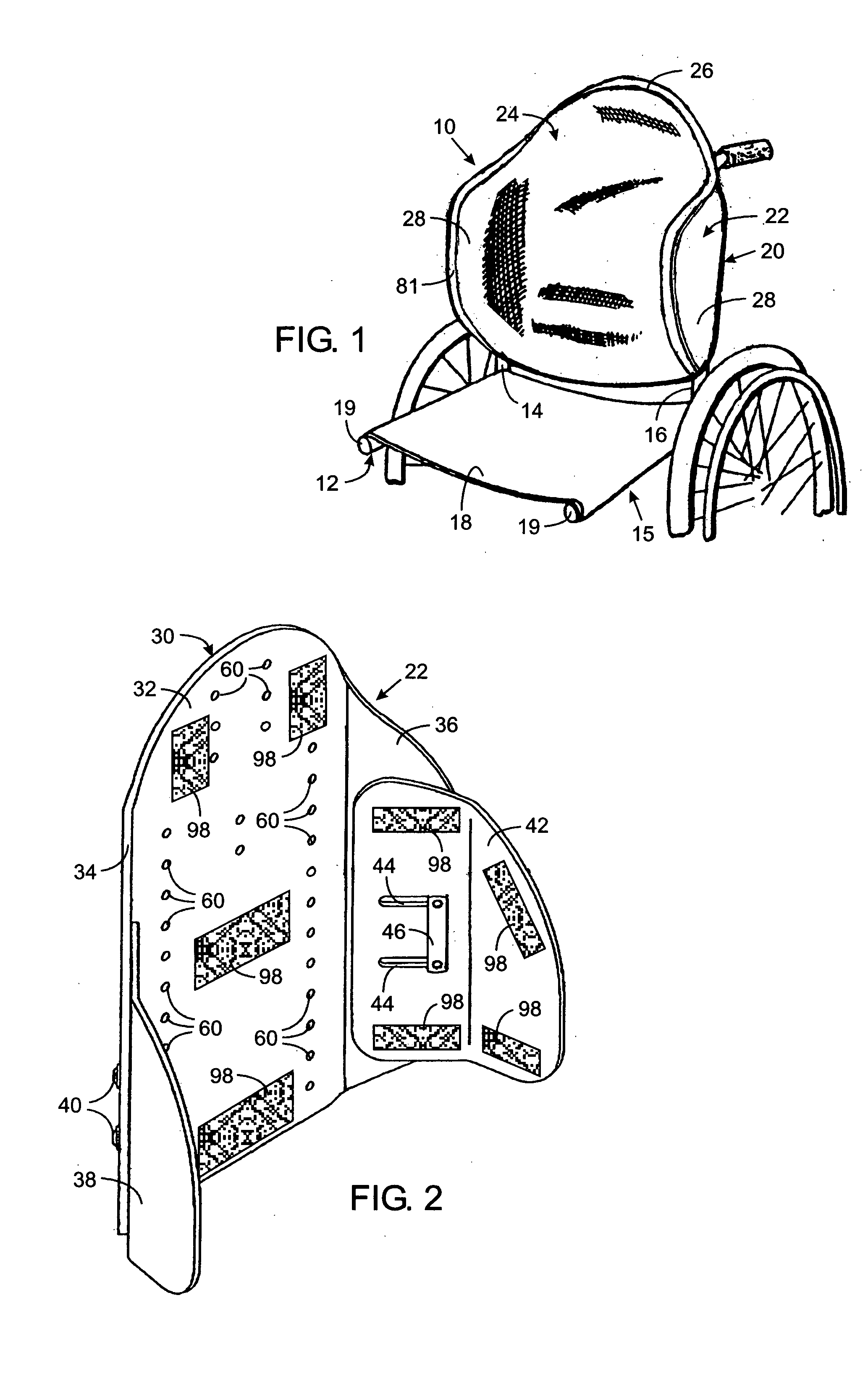 Adjustable seat cushion for a wheelchair