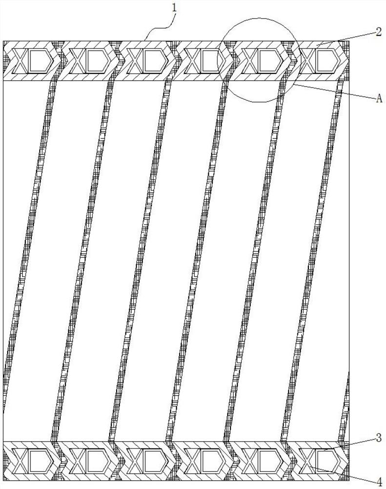 Double-layer built-in reinforced HDPE winding pipe