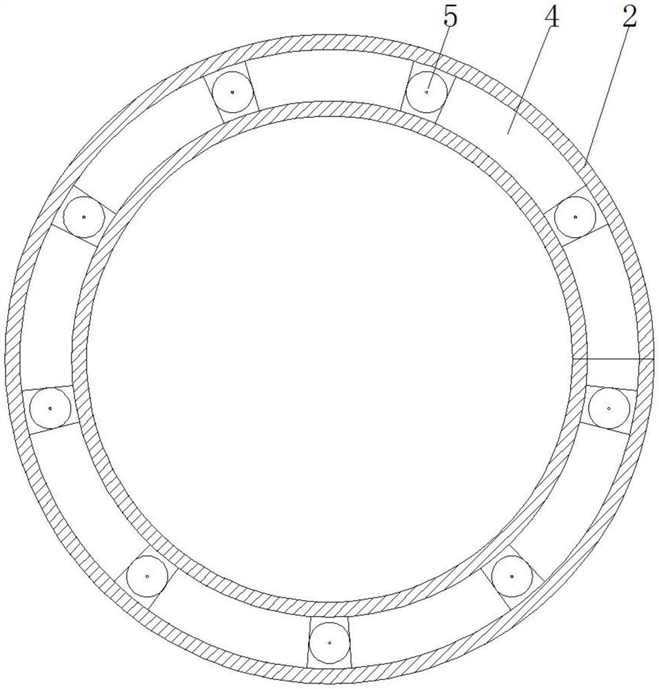 Double-layer built-in reinforced HDPE winding pipe