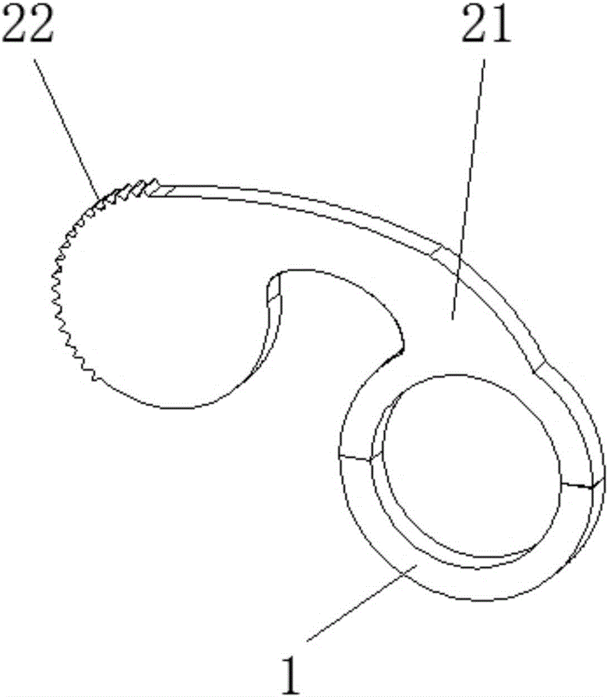 Locating device of handle rubber coating mold