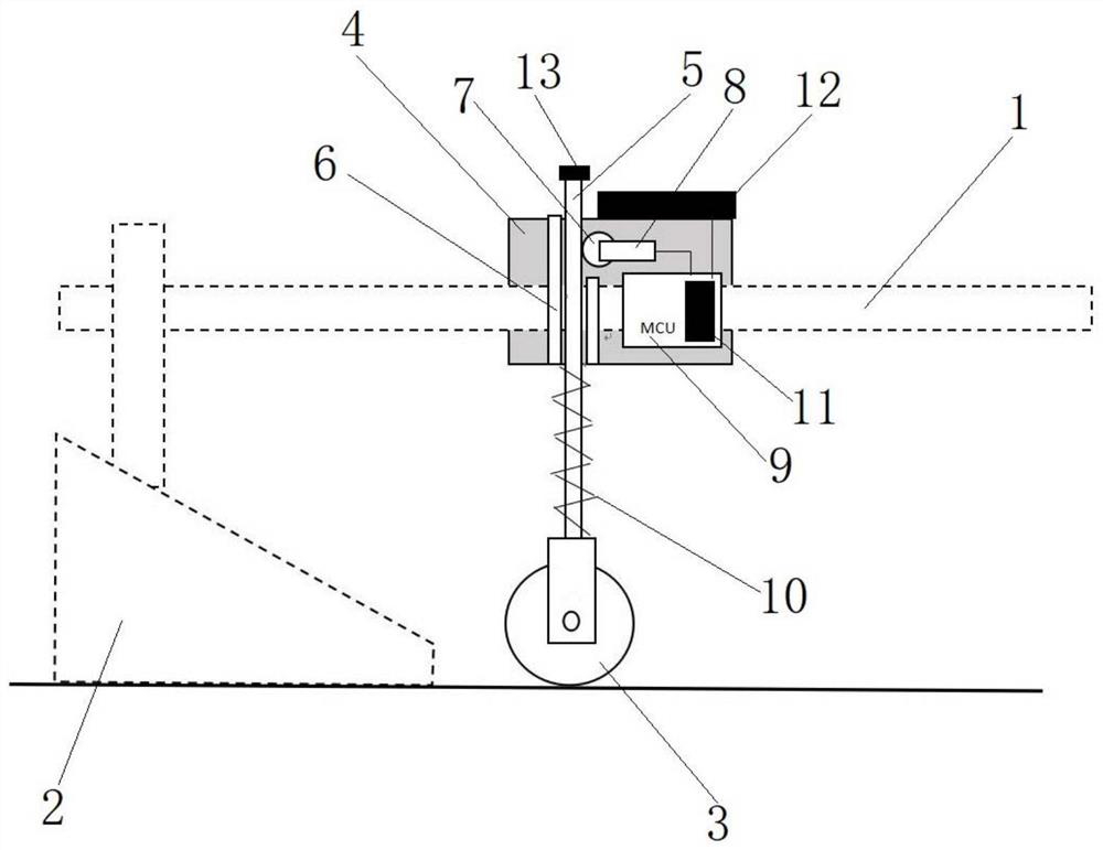 Intelligent detection device for deep ploughing and deep scarification depth measurement and use method