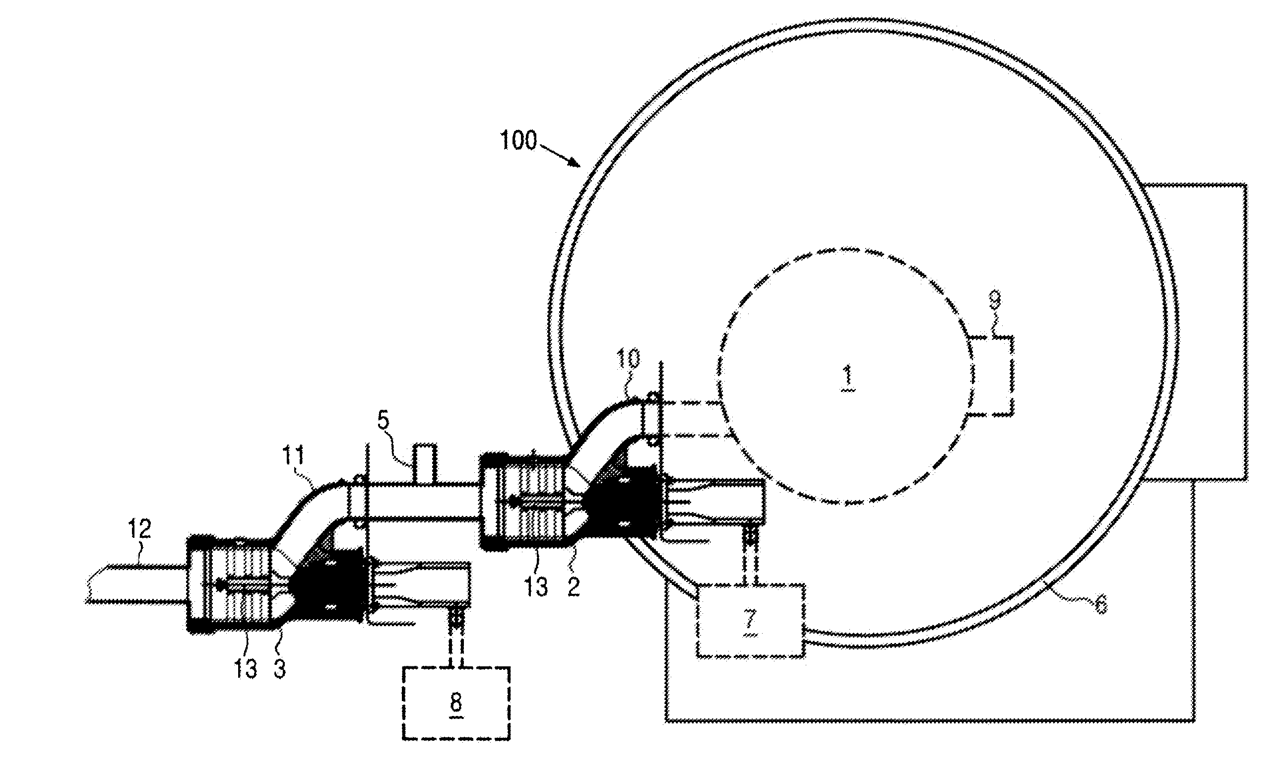 Device and method of manufacturing and filling up fine sausage meat, in particular an emulsion