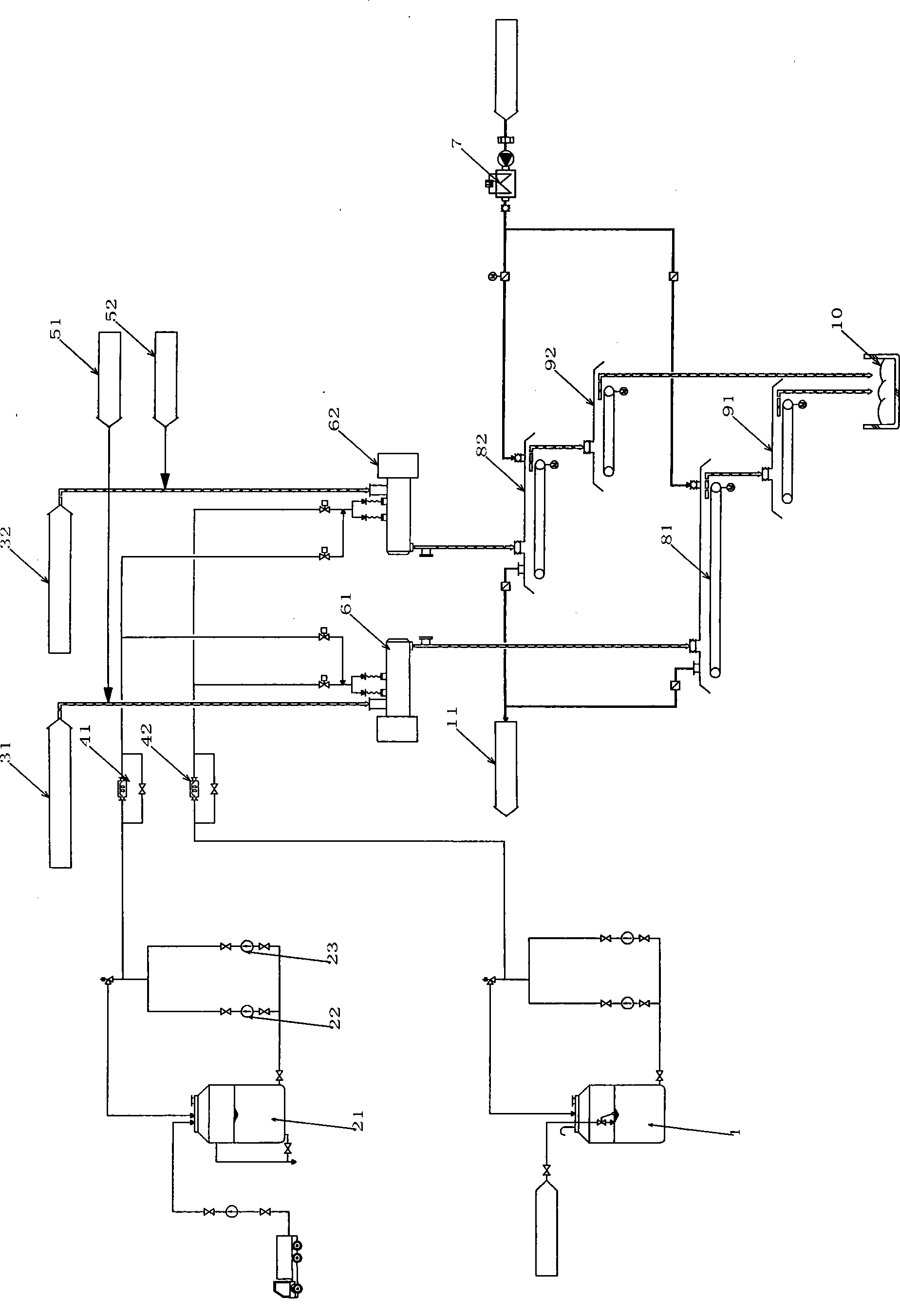 Stabilization method and kneader system for flyash cement