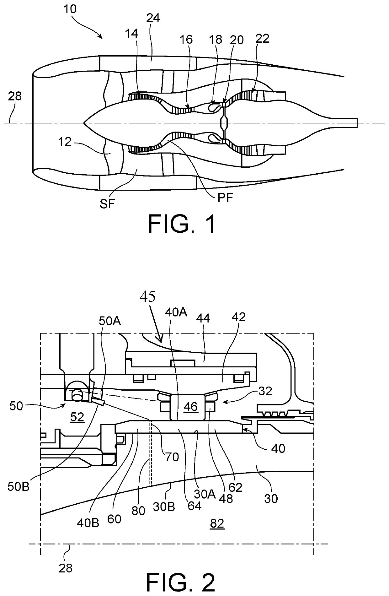 Turbine engine comprising means for axially homogenising the temperature of an inner ring of a roller bearing