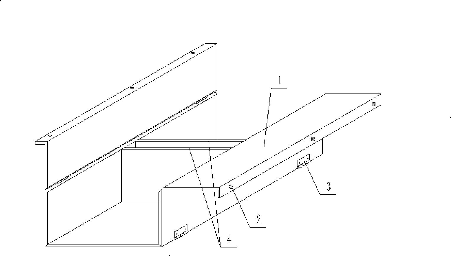 Mold for molding hollow thin wall component for filling concrete