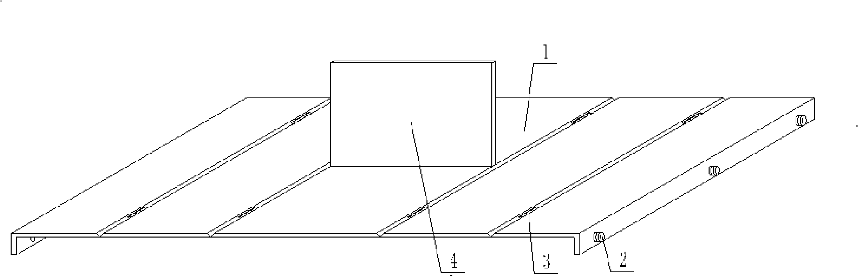 Mold for molding hollow thin wall component for filling concrete