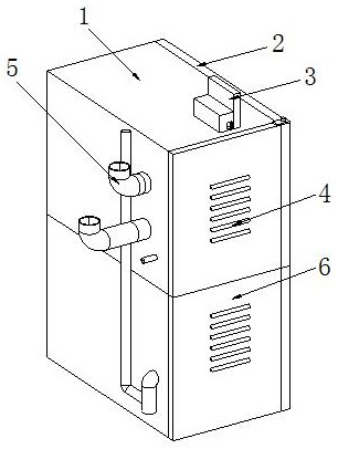 Cooling box for food processing